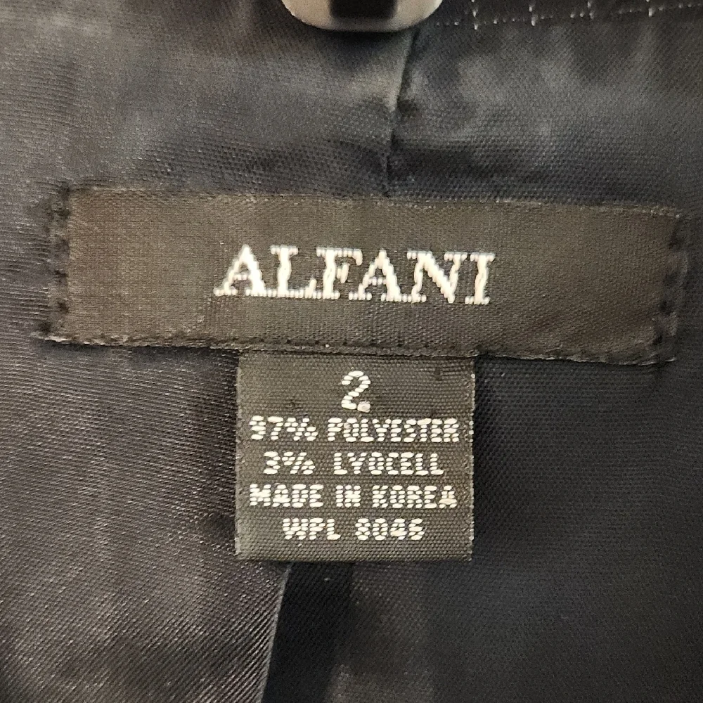 Alfani Dark Blue Pantsuit Set - Picture 2 of 3